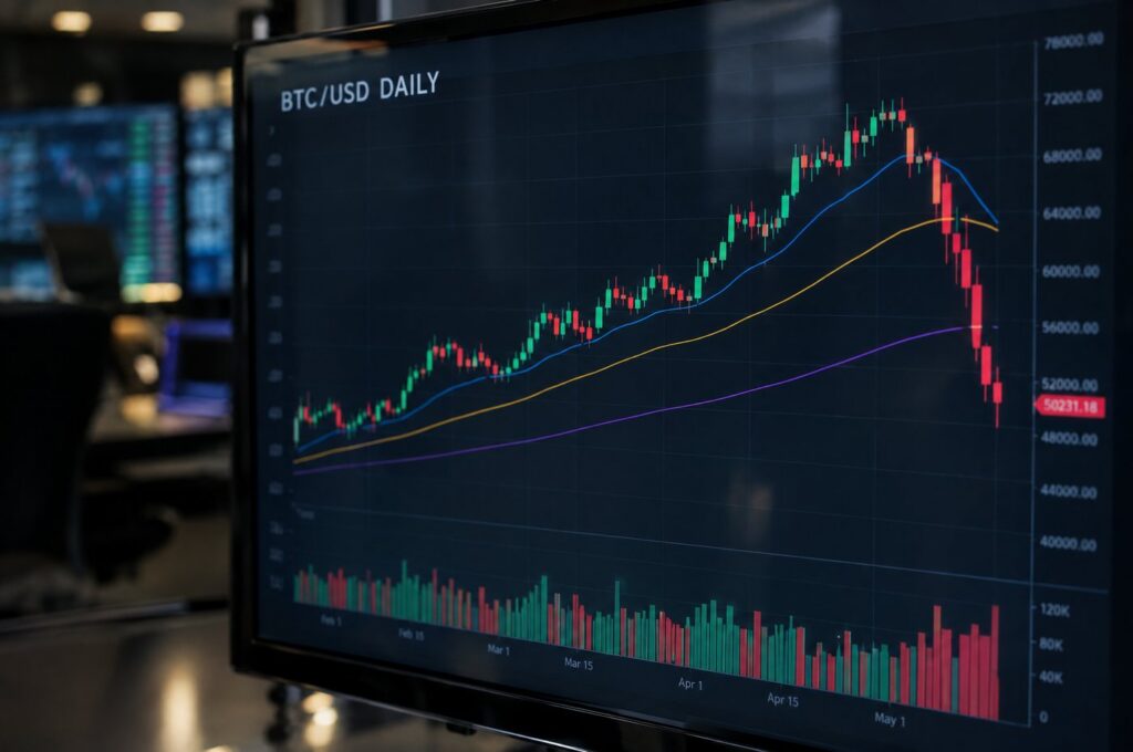 BTC/USD 1-day chart