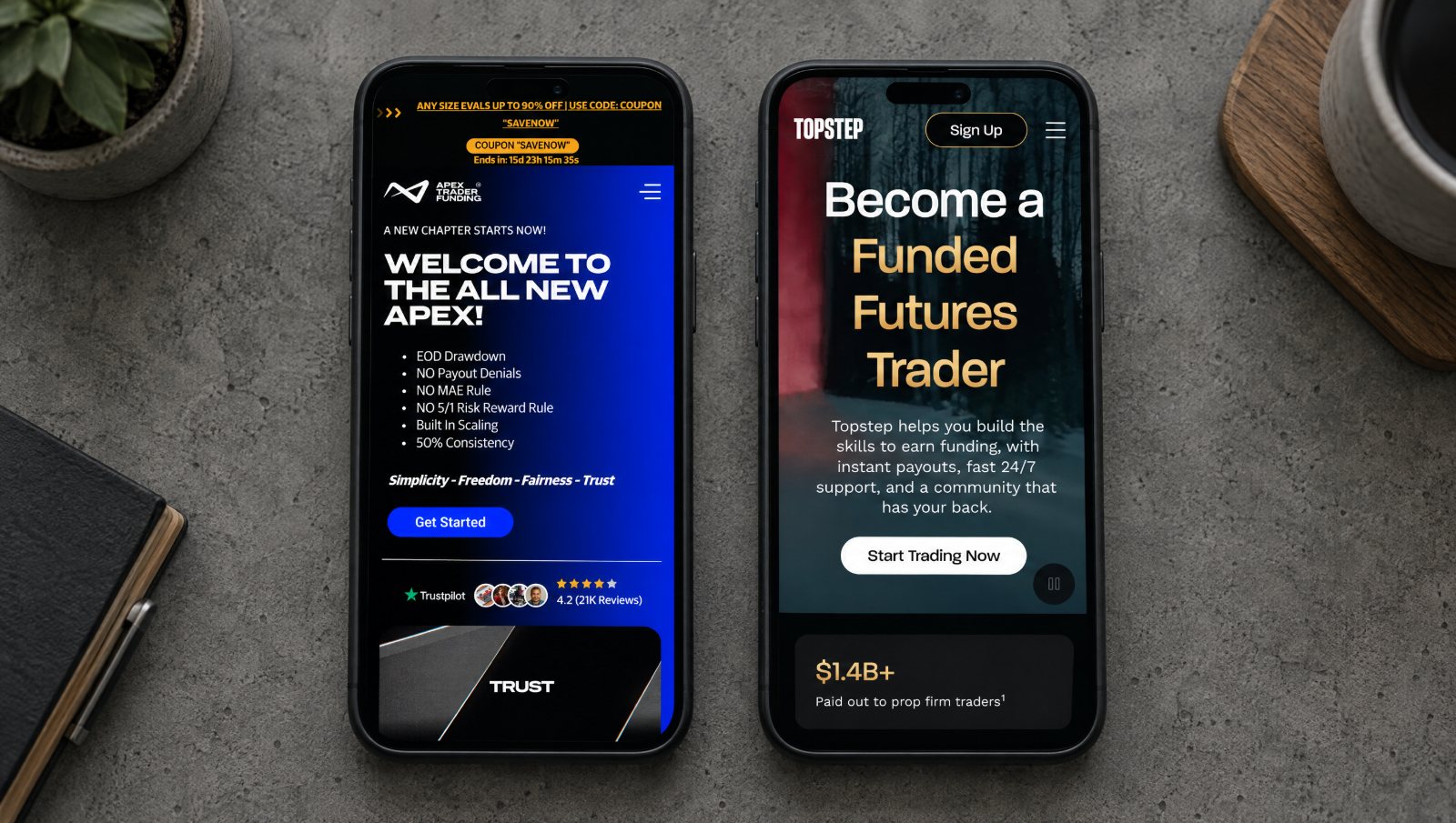 Apex vs Topstep 2026: Which Is Better for Futures Traders?