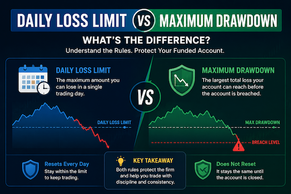 Daily Loss Limit vs Maximum Drawdown Explained