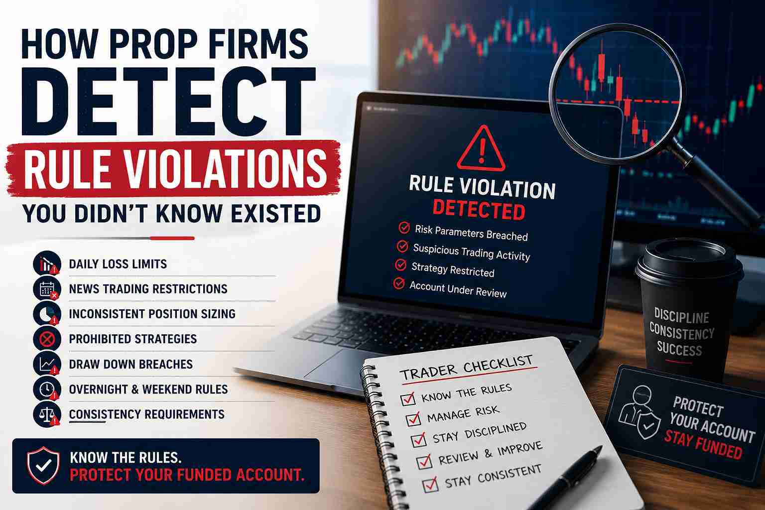 How Prop Firms Detect Rule Violations You Didn’t Know Existed