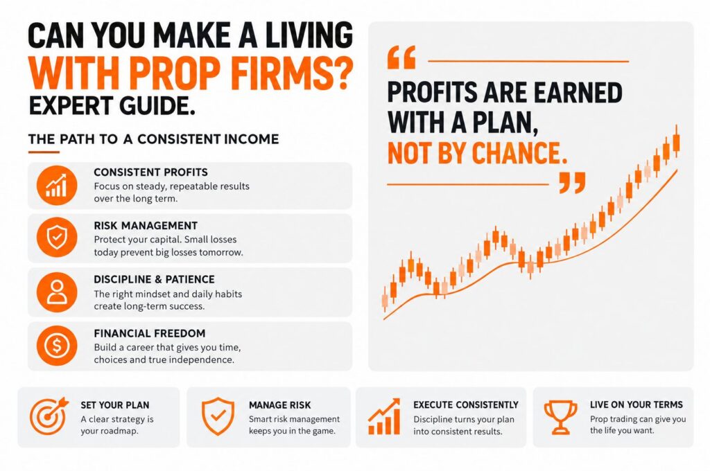 Factors that determine whether you can make a living with prop firms
