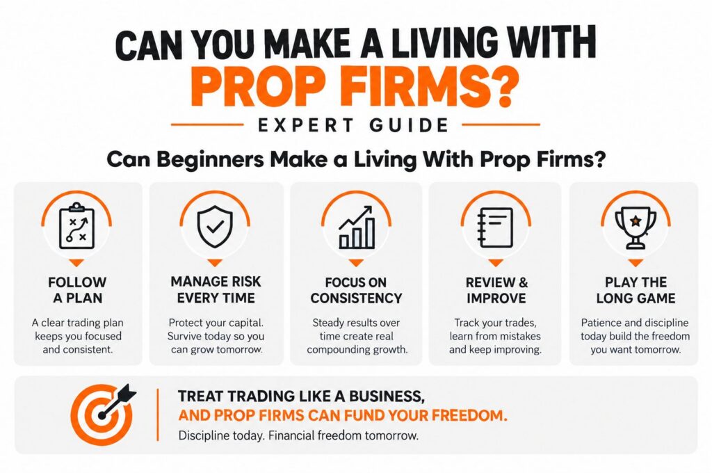 Professional habits needed to make a living with prop firms
