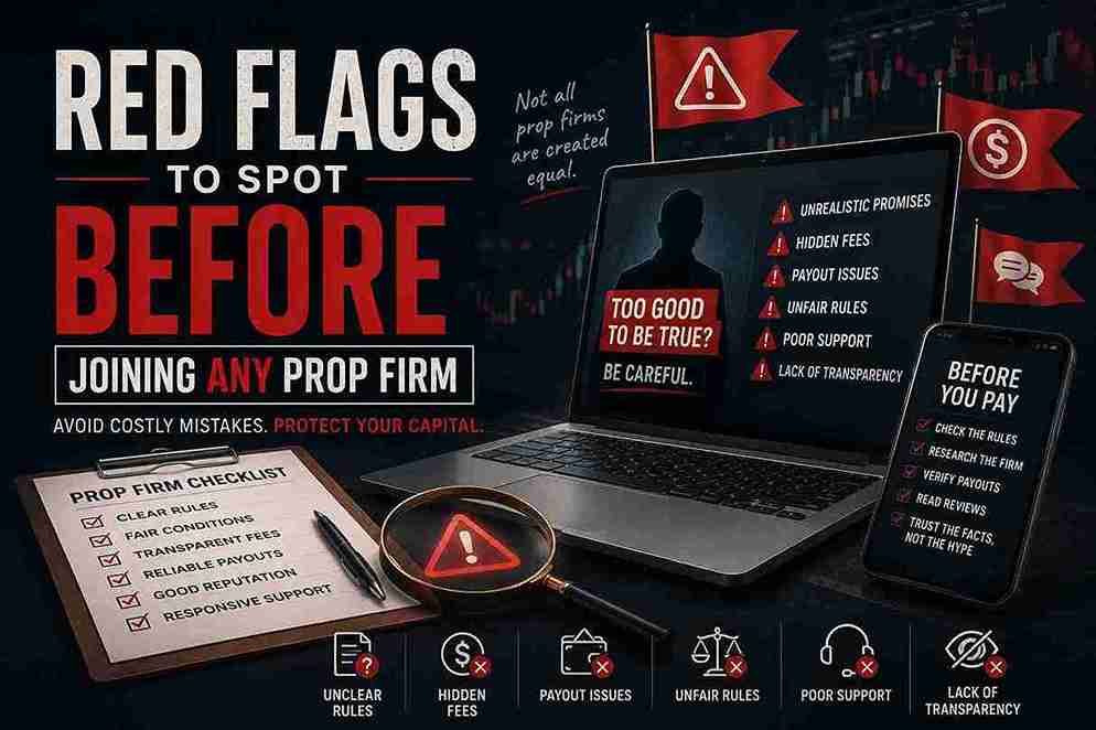 prop firm red flags checklist for new traders
