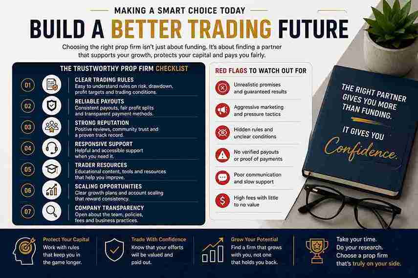 how to choose a prop firm with a trustworthy evaluation checklist