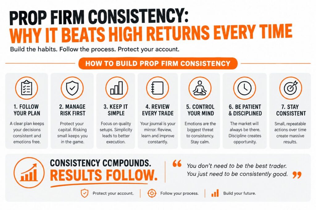 Prop firm consistency checklist for building long-term funded trading success