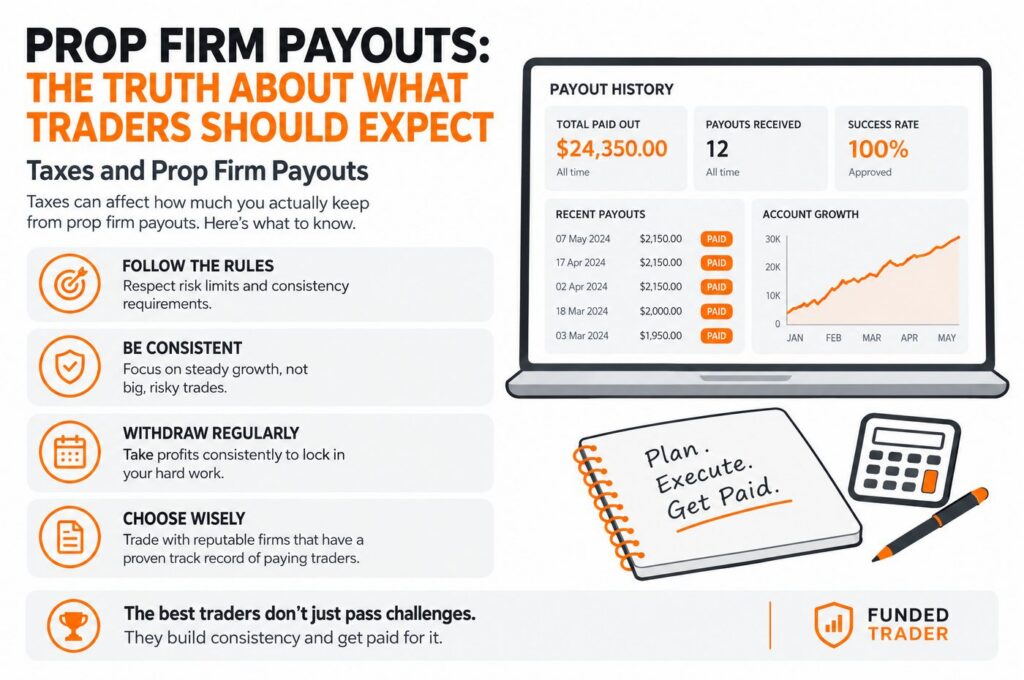 Understanding prop firm payouts after passing a funded trading challenge