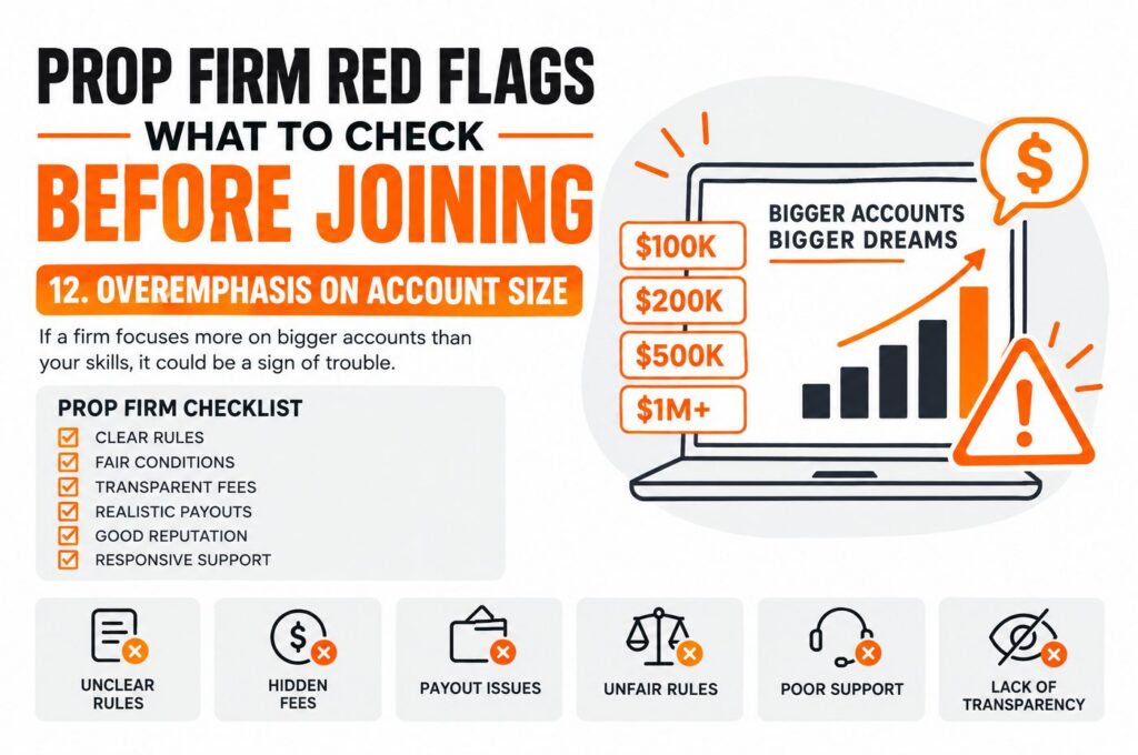prop firm red flags checklist for new traders
