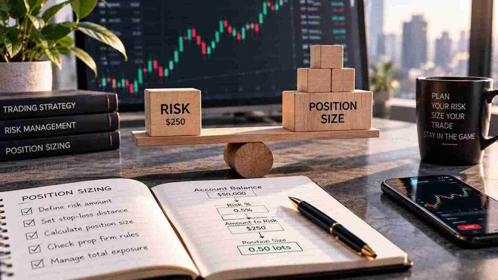 Prop Firm Position Sizing: How to Calculate It