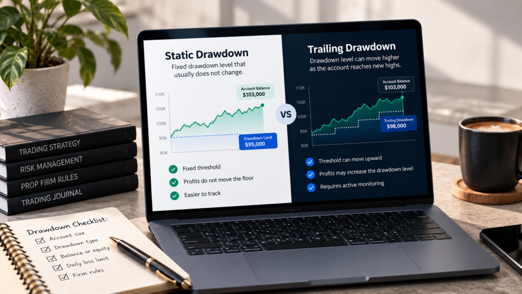 Static vs Trailing Drawdown: What Prop Traders Need to Know