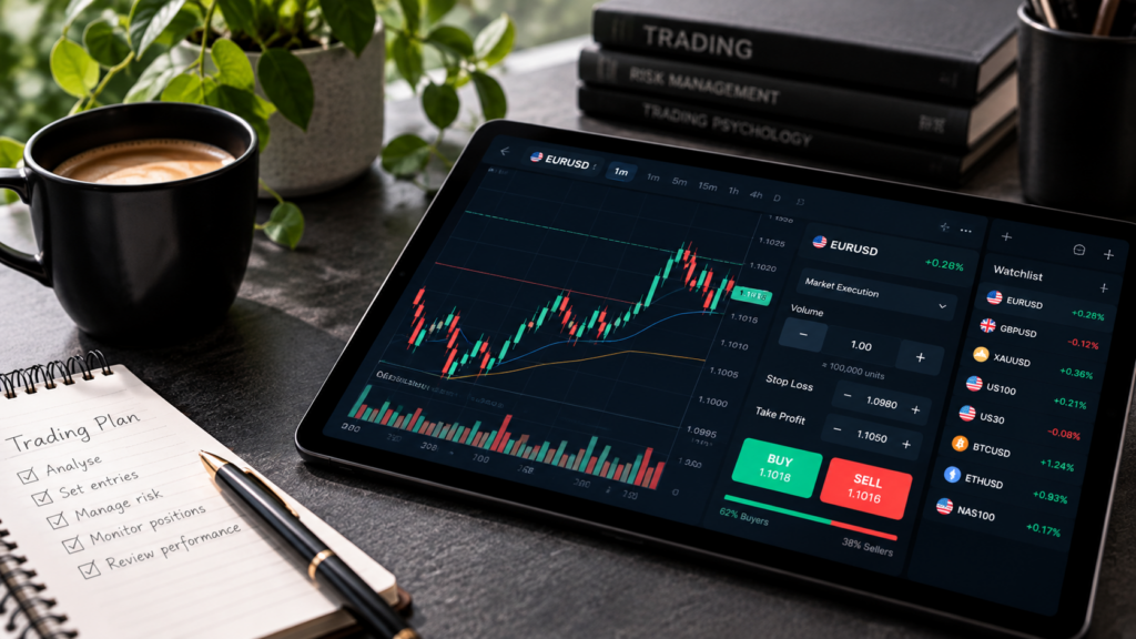 Trading platform reliability comparison highlighting chart performance, order management and stable access for prop firm traders.